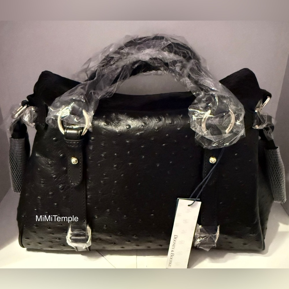 Dooney & Bourke Large Ostrich Satchel - Picture 2 of 8